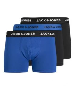 Jack & Jones Pant JACMICROFIBER TRUNKS 3 PACK, Black/Surf The Web - Black