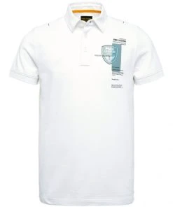 PME Legend Polo Halbarm Short Sleeve Polo Stretch Pique, Bright White