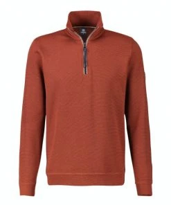 Lerros T-Shirt Langarm SWEATSHIRT/TROYER/RH/V-NE, RUSTY RED
