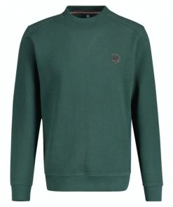 Lerros T-Shirt Langarm SWEATSHIRT/TROYER/RH/V-NE, PINE GREEN