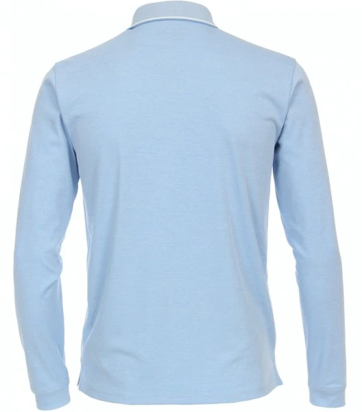 CASAMODA Polo Langarm Polo SNOS, 102 Blau 3 CASAMODA Polo Langarm Polo SNOS, 102 Blau – Bild 3