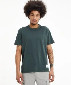Calvin Klein T-Shirt Halbarm MONOLOGO GRADIENT BOX TEE, GREEN