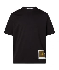 Calvin Klein T-Shirt Halbarm POLAROID BACK GRAPHIC TEE, BLACK