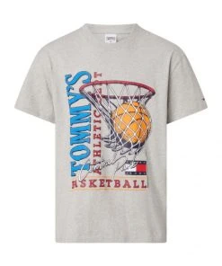 Tommy Jeans T-Shirt Halbarm TJM RLXD BASKETBALL VINTAGE TEE, GREY