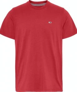 Tommy Jeans T-Shirt Halbarm TJM CLASSIC JERSEY C NECK, RED