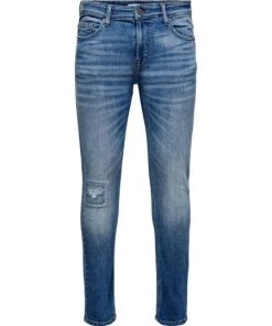 Only & Sons Jeans ONSLOOM MID BLUE SLIM MA 1402, Blue Denim