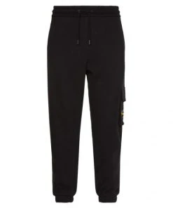 Calvin Klein Hose TWO TONE MONOGRAM HWK PANT, BLACK