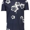 Lindbergh T-Shirt Halbarm AOP Tee S/S, NAVY