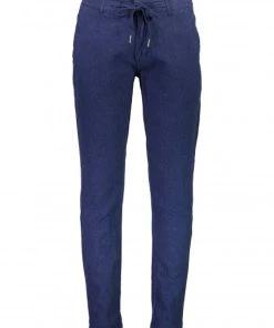 Lindbergh Hose Linen Pants, DK BLUE