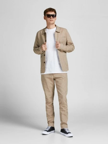 JACK&JONES Premium T-Shirt Halbarm JPRBLATROPIC SOLID SS TEE CREW NECK, Petrified Oak 3 JACK&JONES Premium T-Shirt Halbarm JPRBLATROPIC SOLID SS TEE CREW NECK, Petrified Oak – Bild 3