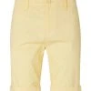 TOM TAILOR Denim Shorts Chino Shorts, Pale Banana Yellow