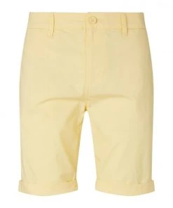 TOM TAILOR Denim Shorts Chino Shorts, Pale Banana Yellow