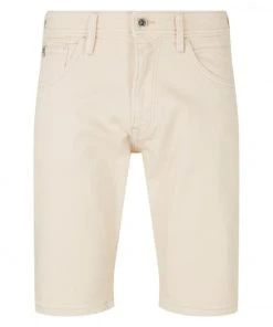TOM TAILOR Denim Shorts Regular Denim Shorts Dyed, Soft Buttercream