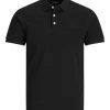 Jack & Jones Polo Halbarm JJEPAULOS POLO SS NOOS, Denim Blue/SLIM FIT