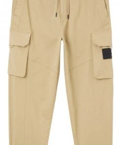 Calvin Klein Sweat Unterteil SEASONAL CARGO WASHED PANT, BEIGE