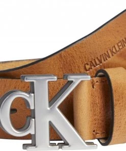 Calvin Klein Gürtel MONO HARDWARE SHADOW BELT 35MM, BROWN