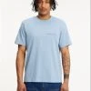 Calvin Klein T-Shirt Halbarm GLITCHED MONOLOGO BACK TEE, BLUE