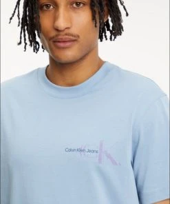 Calvin Klein T-Shirt Halbarm GLITCHED MONOLOGO BACK TEE, BLUE -Lloyd Gürtel Shop e208d3a1 6550 d49f a014 58f01000825c 600x600