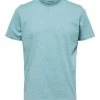 Selected T-Shirt Halbarm SLHASPEN MINI STR SS O-NECK TEE W N, Harbor Gray/Colonial Blue