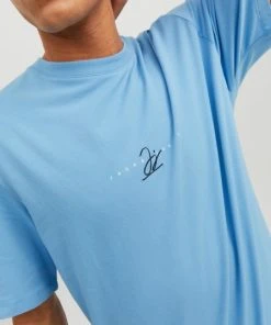 Jack & Jones T-Shirt Halbarm JORJOSHUA EMB TEE SS CREW NECK, Dusk Blue -Lloyd Gürtel Shop e6ee5062 3a40 b2bd a514 4885d4da582b 600x600