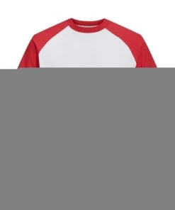 Jack & Jones T-Shirt Halbarm JORTEAM RAGLAN TEE SS CREW NECK, Rococco Red