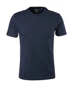 S.Oliver T-Shirt Halbarm T-Shirt Kurzarm, Dark Blue