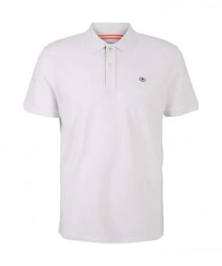 Tom Tailor Polo Halbarm Basic Polo With Contrast, White