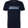 TOM TAILOR Denim T-Shirt Halbarm Printed T-shirt, Sky Captain Blue