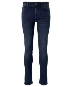 TOM TAILOR Denim Jeans Skinny CULVER Soft Stretch, Used Dark Stone Blue Denim