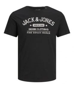 Jack & Jones T-Shirt Halbarm JJEJEANS TEE SS O-NECK NOOS 21/22, Black/Slim