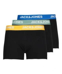 Jack & Jones Pant JACVITO SOLID TRUNKS 3 PACK, Black/Black - Black