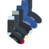 Jack & Jones Strümpfe JACDOT SOCKS 5 PACK, Navy Blazer/Black - Black - Blue Lo