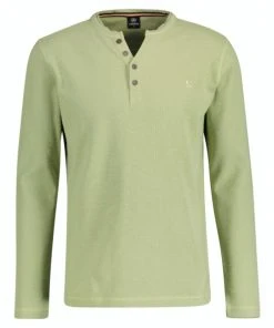 Lerros T-Shirt Langarm T-SHIRT/SERAFINO 1/1 ARM, FOAM GREEN
