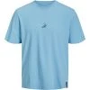 Jack & Jones T-Shirt Halbarm JORJOSHUA EMB TEE SS CREW NECK, Dusk Blue