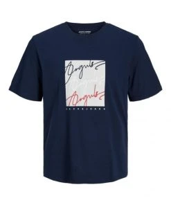 Jack & Jones T-Shirt Halbarm JORJOSHUA SS TEE CREW NECK, Navy Blazer