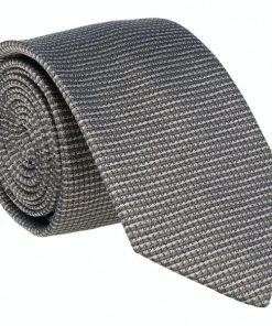 Willen Krawatten Krawatte 100% Seide 6,5cm, Stone