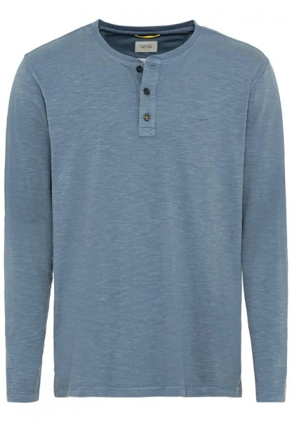 Camel Active T-Shirt Halbarm Henley 1/1Arm, Stone Blue 1 Camel Active T-Shirt Halbarm Henley 1/1Arm, Stone Blue
