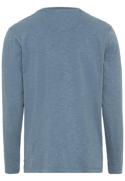 Camel Active T-Shirt Halbarm Henley 1/1Arm, Stone Blue 2 Camel Active T-Shirt Halbarm Henley 1/1Arm, Stone Blue – Bild 2