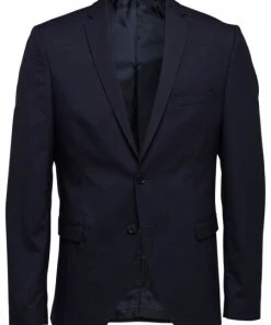 Selected Anzug Sakko SLHSLIM-MYLOLOGAN NAVY BLAZER B NOO, Navy Blazer