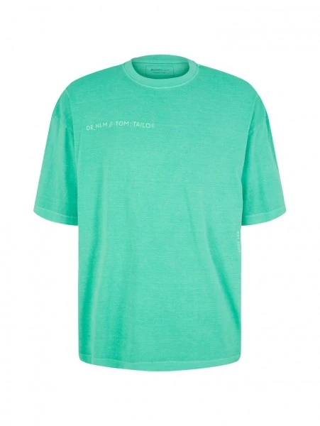 TOM TAILOR Denim T-Shirt Halbarm Oversized Overdye T-shirt, Fresh Peppermint 1 TOM TAILOR Denim T-Shirt Halbarm Oversized Overdye T-shirt, Fresh Peppermint