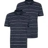 TOM TAILOR Denim Polo Halbarm Striped Polo, Navy Broken Yd Stripe