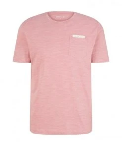 Tom Tailor T-Shirt Halbarm Injected T-shirt, Velvet Rose Beige Inject