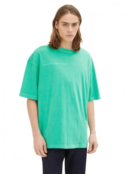 TOM TAILOR Denim T-Shirt Halbarm Oversized Overdye T-shirt, Fresh Peppermint 5 TOM TAILOR Denim T-Shirt Halbarm Oversized Overdye T-shirt, Fresh Peppermint – Bild 5