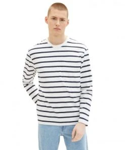 TOM TAILOR Denim T-Shirt Halbarm Relaxed Striped Longsleeve, Navy Thin Stripe -Lloyd Gürtel Shop ef9dfbef 754f 7e94 a614 e165b01394c4 600x600