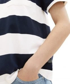 TOM TAILOR Denim T-Shirt Halbarm Relaxed Striped T-shirt, Navy Large Stripe 11 TOM TAILOR Denim T-Shirt Halbarm Relaxed Striped T-shirt, Navy Large Stripe -Lloyd Gürtel Shop ef9dfbef 754f 7e94 a614 e2651ccef220 600x600
