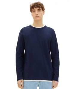 TOM TAILOR Denim T-Shirt Halbarm Structured Longsleeve, Sky Captain Blue 10 TOM TAILOR Denim T-Shirt Halbarm Structured Longsleeve, Sky Captain Blue -Lloyd Gürtel Shop ef9dfbef 754f 7e94 a614 e2654cf6b65e 600x600