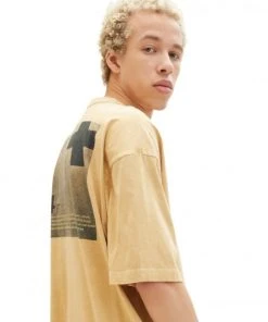 TOM TAILOR Denim T-Shirt Halbarm Oversized Overdye T-shirt, Brown Rice -Lloyd Gürtel Shop ef9dfbef 754f 7e94 a614 e26594347146 600x600