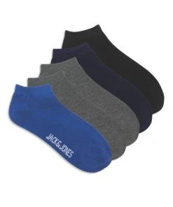 Jack & Jones Strümpfe JACFRED SHORT SOCK 5 PACK, Black/Navy Blazer - Classic Blue -