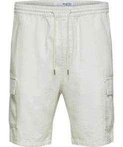 Selected Bermuda SLHCOMFORT-BERLIN LINEN CARGO SH EX, Incense
