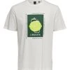 Only & Sons T-Shirt Halbarm ONSIKE REG SS NEW TEE NOOS, Star White